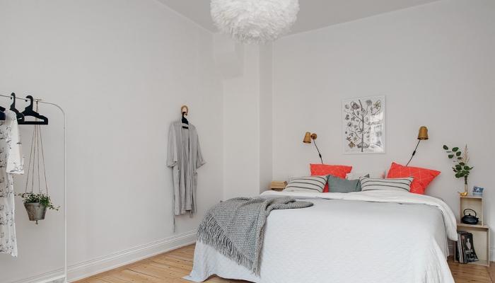 Scandinavian style in the bedroom interior