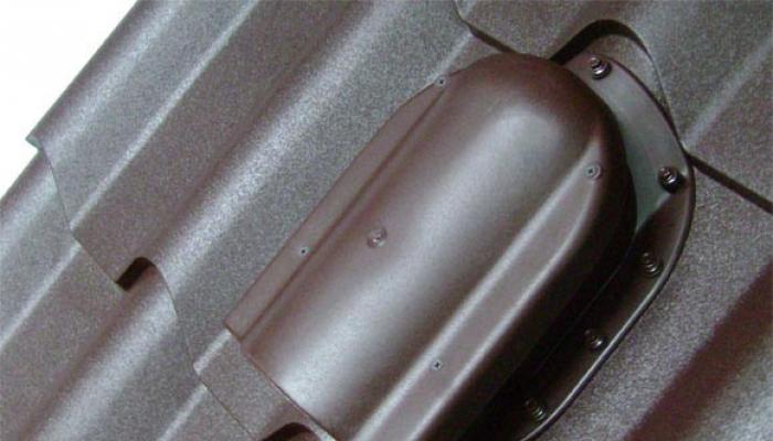 Вентиляционный выход для металлочерепицы: устройство и монтаж